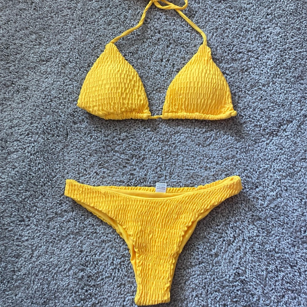 Yellow bikini from SHEIN